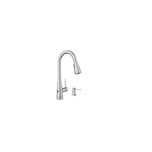 Birchfield One-Handle High Arc Pulldown Kitchen Faucet in Spot Resist Stainless